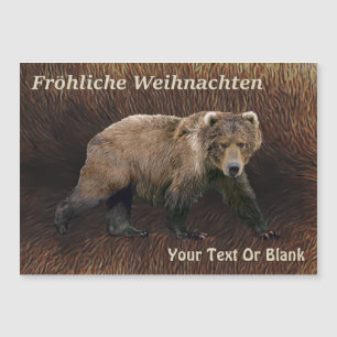 Frehliche Weihnachen - Kodiak Bear On Caribou Fur