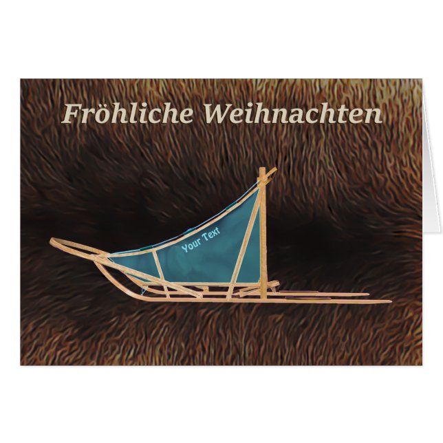 Frehliche Weihnachten – 犬ぞり (正面横)