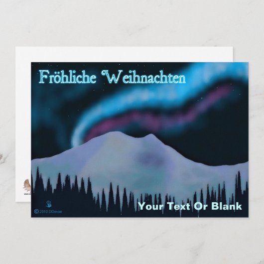 Frehliche Weihnachten - Blue Aurora (正面/裏面)