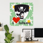 Freiburg Fribourg Schweiz Suisse Poster ポスター (ホームオフィス)