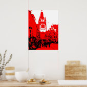 Freiburg Martinstor rot ポスター (キッチン)