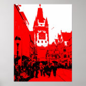 Freiburg Martinstor rot ポスター (正面)