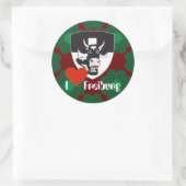 Freiburg Schweiz Suisse Svizzera Aufkleber ラウンドシール (バッグ)