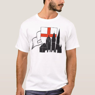 Freiburg Silhouette mit Wappen und Schleife Tシャツ