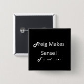 Freigは意味を成しています 缶バッジ (正面&裏面)