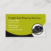 Freight And Shipping Services Modern 名刺 (正面)