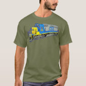 Freight Train CSX Engine Premium Tシャツ (正面)
