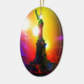 Freiheitsstatue  New York セラミックオーナメント (左)