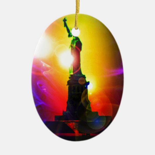 Freiheitsstatue  New York セラミックオーナメント (正面)