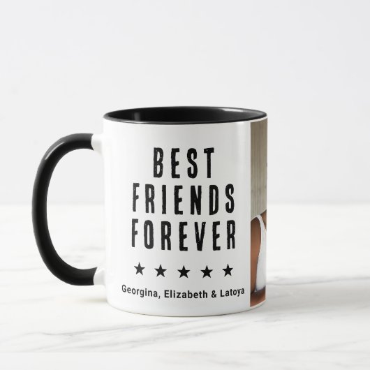 Freinds 最高の Forever BFF Besties友情の写真 マグカップ (左)