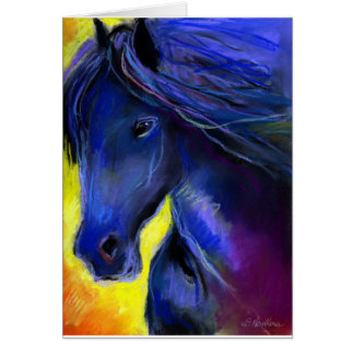 Freisianの馬の絵画