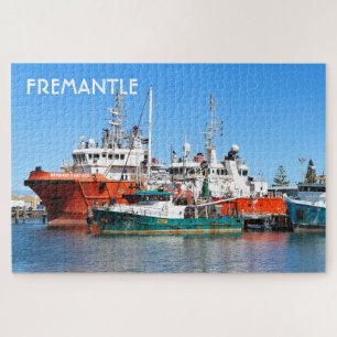 Fremantle:供給船と魚釣り船,オーストラリア ジグソーパズル