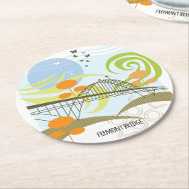 Fremont橋ポートランドコースター ラウンドペーパーコースター