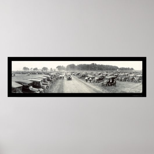 Fremont, NE Auto Show Photo 1916 ポスター (正面)