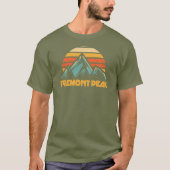 Fremont Peak Wyoming Retro Turquoise Tシャツ (正面)