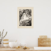 French Alps Print, Eleanor M Hughes Re-Strike ポスター (キッチン)