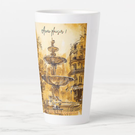 French art of living Lyon カフェラテマグ (正面)