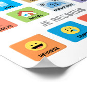 French Autism AAC Pointing Communication 01 ポスター (角)