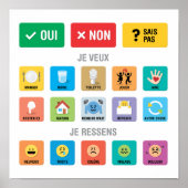 French Autism AAC Pointing Communication 02 ポスター (正面)