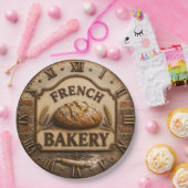 French Bakery Artisan Bread Bread Lover Gift ペーパープレート (パーティー)