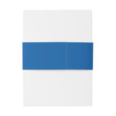 French Blue Botanical Crest Wedding Monogram 招待状ベリーバンド (裏面例)