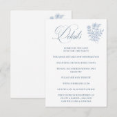 French Blue Enclosure Card Details エンクロージャーカード (正面/裏面)