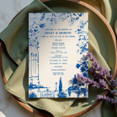 French Blue European Garden Whimsical Wedding プログラム