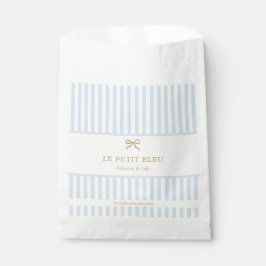 French Blue Stripes Bakery Business Website Event フェイバーバッグ