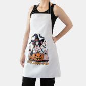 French Boo Dog Cute Frenchie Halloween Ghost Dog T エプロン (インサイチュ)