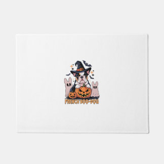 French Boo Dog Cute Frenchie Halloween Ghost Dog T ドアマット