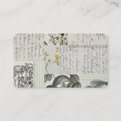 French Botanical Calling Cards 名刺 (正面)