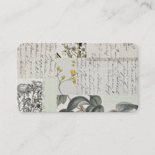 French Botanical Calling Cards 名刺 (正面)