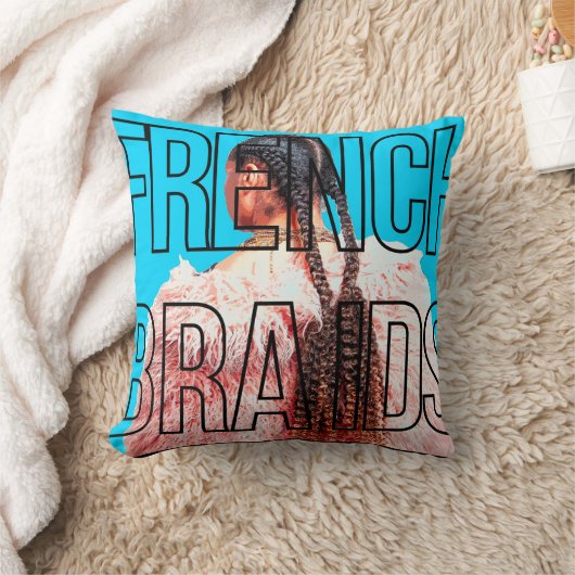 French Braids pillow クッション (ブランケット)