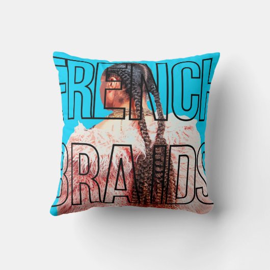 French Braids pillow クッション (裏面)