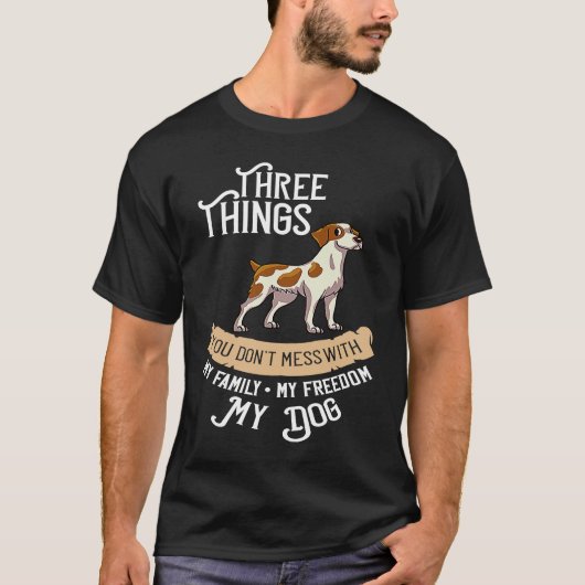 French Brittany Spaniel Puppies Owner Lover 1 Tシャツ (正面)