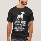 French Brittany Spaniel Puppies Owner Lover Tシャツ (正面)