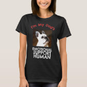 French Bull Dog Emotional Support Human Tシャツ (正面)