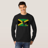 French bull dog Jamaica Jamaican flag frenchies bu Tシャツ (正面フル)