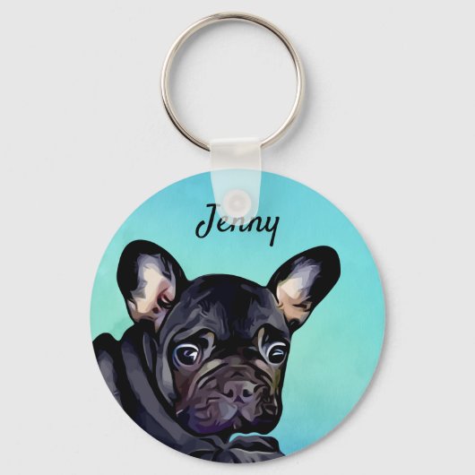 French Bull Dog Key Chain キーホルダー (正面)