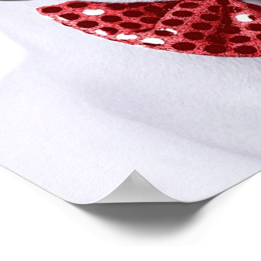 French Bull Dog Puppy With Mustache ポスター (角)