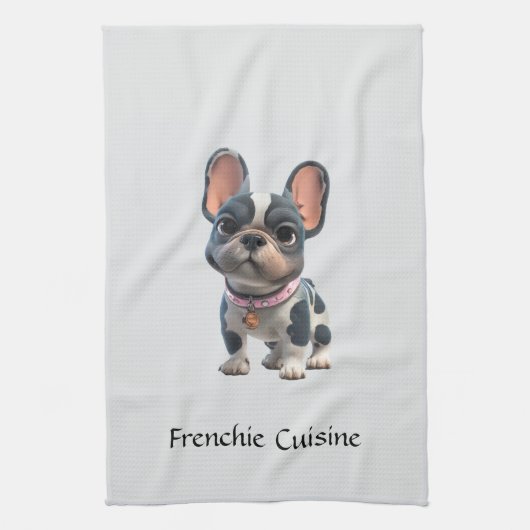 French Bulldog キッチンタオル (縦)
