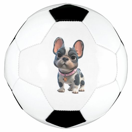 French Bulldog サッカーボール (正面)