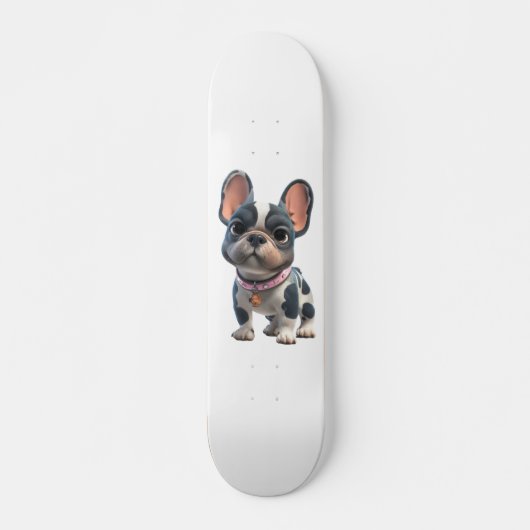 French Bulldog スケートボード (正面)