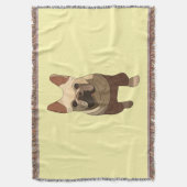 French Bulldog スローブランケット (正面縦)
