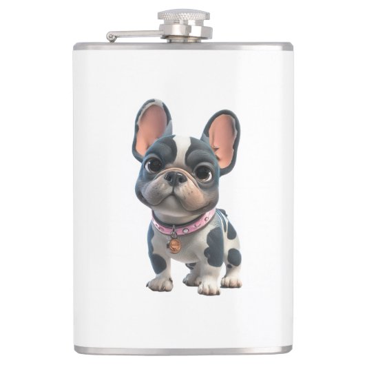 French bulldog フラスク (正面)