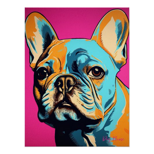 French Bulldog 001 - Bruno Pokopen ポスター (正面)