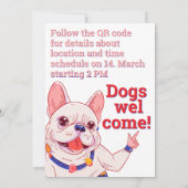 French Bulldog 3. Birthday Invitation  招待状 (裏面)