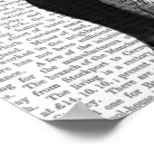 French Bulldog and Finger Moustache ポスター (角)