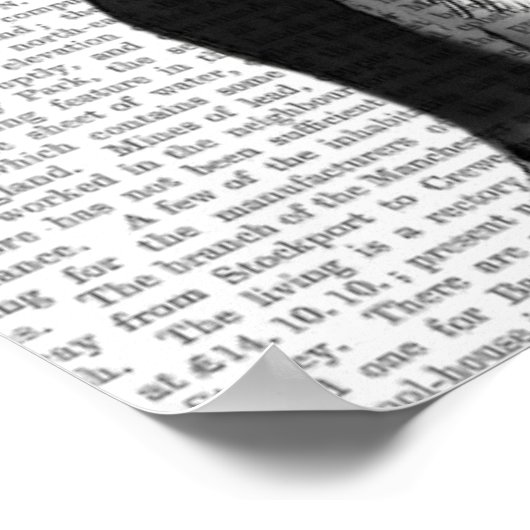 French Bulldog and Finger Moustache ポスター (角)