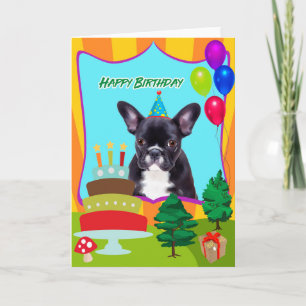 French Bulldog Birthday カード